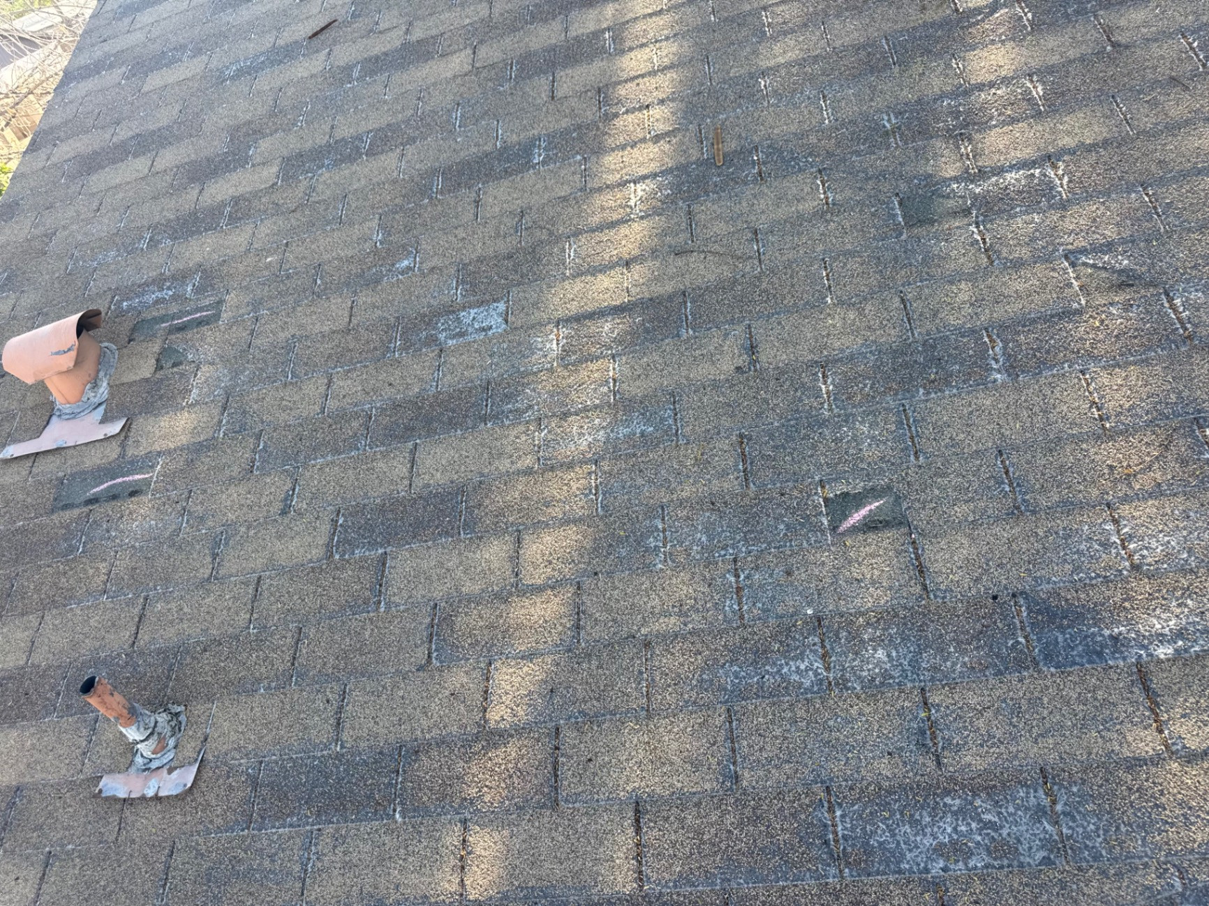wind damage on shingle roof in Phoenix AZ